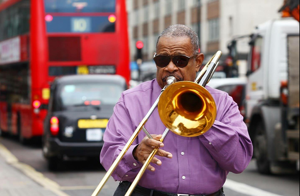 The funkiest trombonist on earth